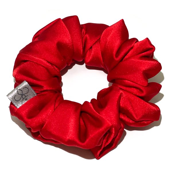 Шовкова стрічка та Scrunch XS. Шовк-сатин Армані. Колір - Red - Зображення 4